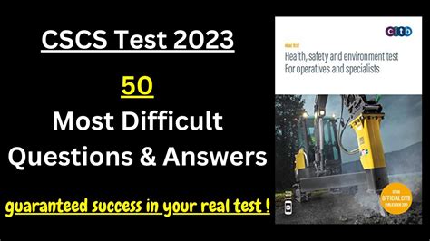 cscs card test is it hard|cscs test breakdown.